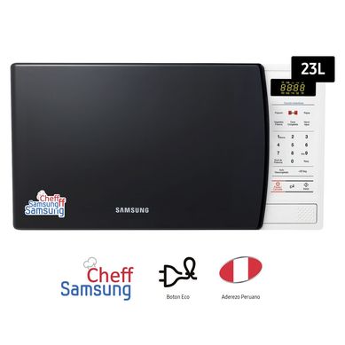 Horno Microondas Samsung 22.4 Lt AMW831K Blanco/Negro