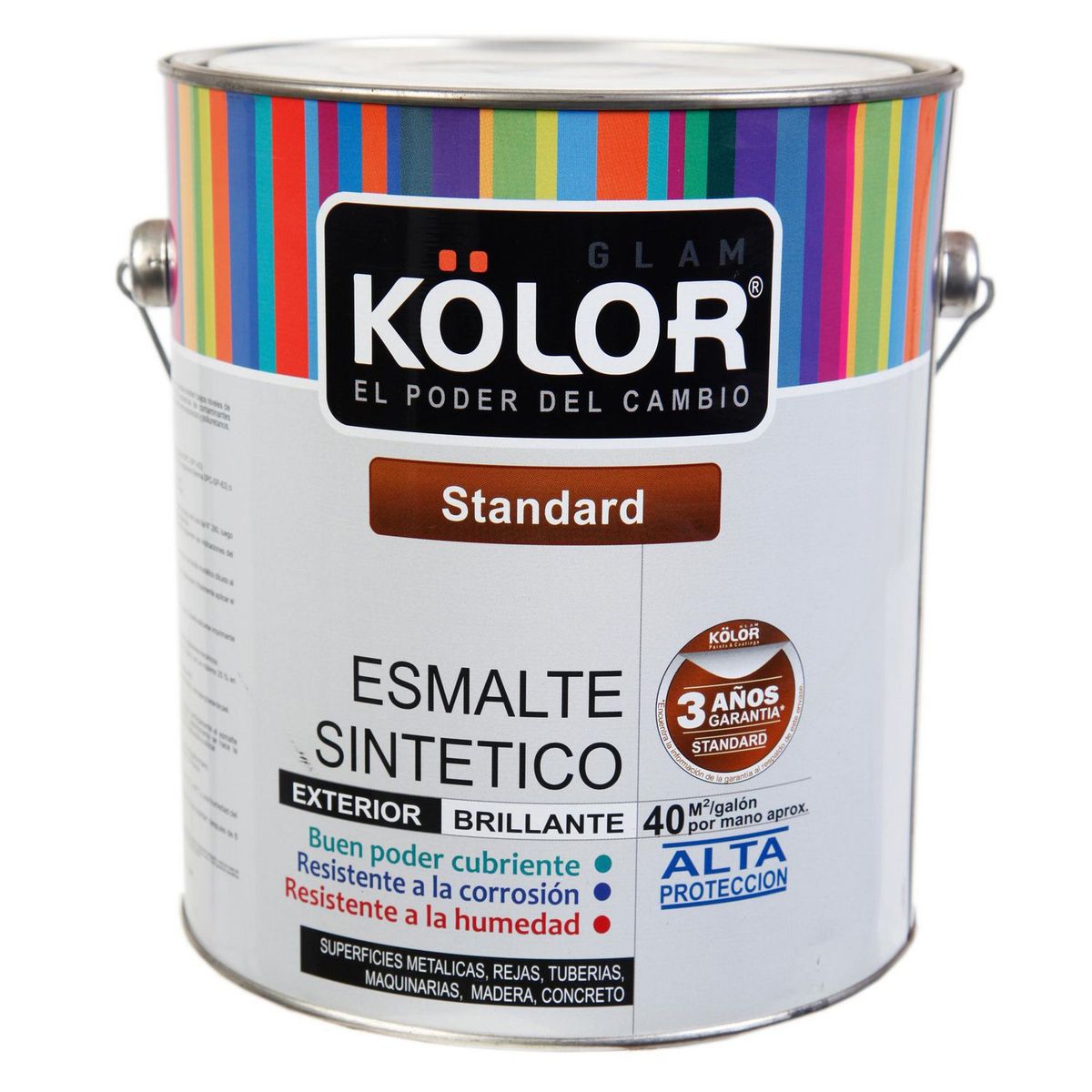 KOLOR - Esmalte sintético Estándar negro 1 gl