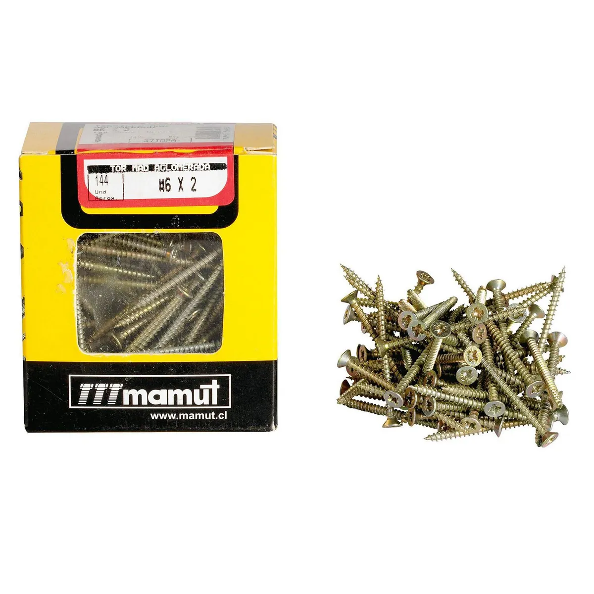 MAMUT - Tornillo para Madera Aglomerado 35x1 1/2" x 144 unid