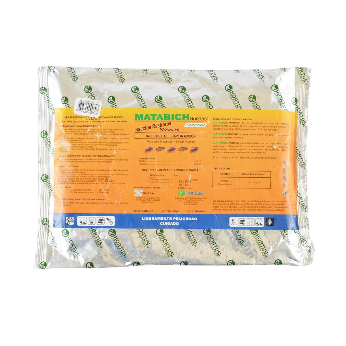 HORTUS - Matabich Insectos Rastrero x 1kg