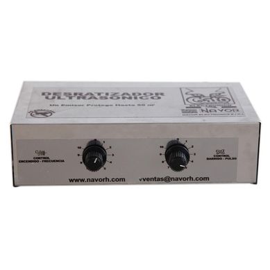 Desratizador Ultrasonico Metal Plateado 20.5x5.7x11cm