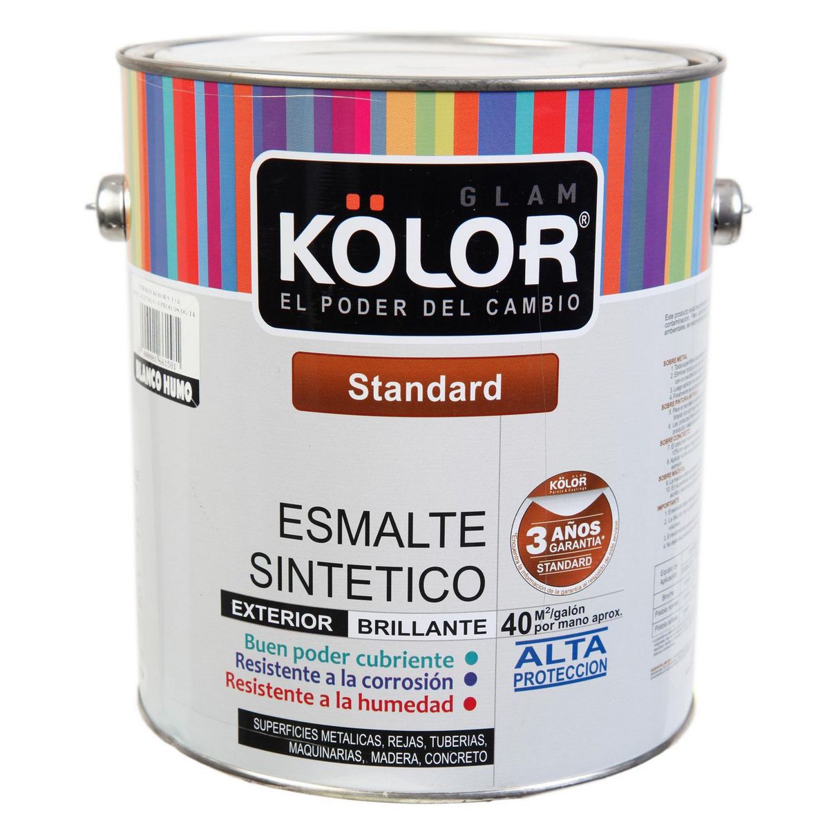 KOLOR - Esmalte sintético Estándar blanco humo 1 gl