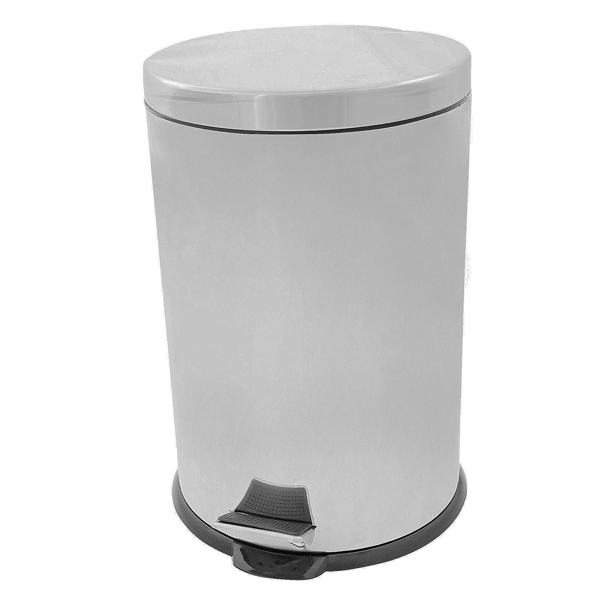 JUST HOME COLLECTION - Papelera Acero Inoxidable Just Home Collection Gris 20 L
