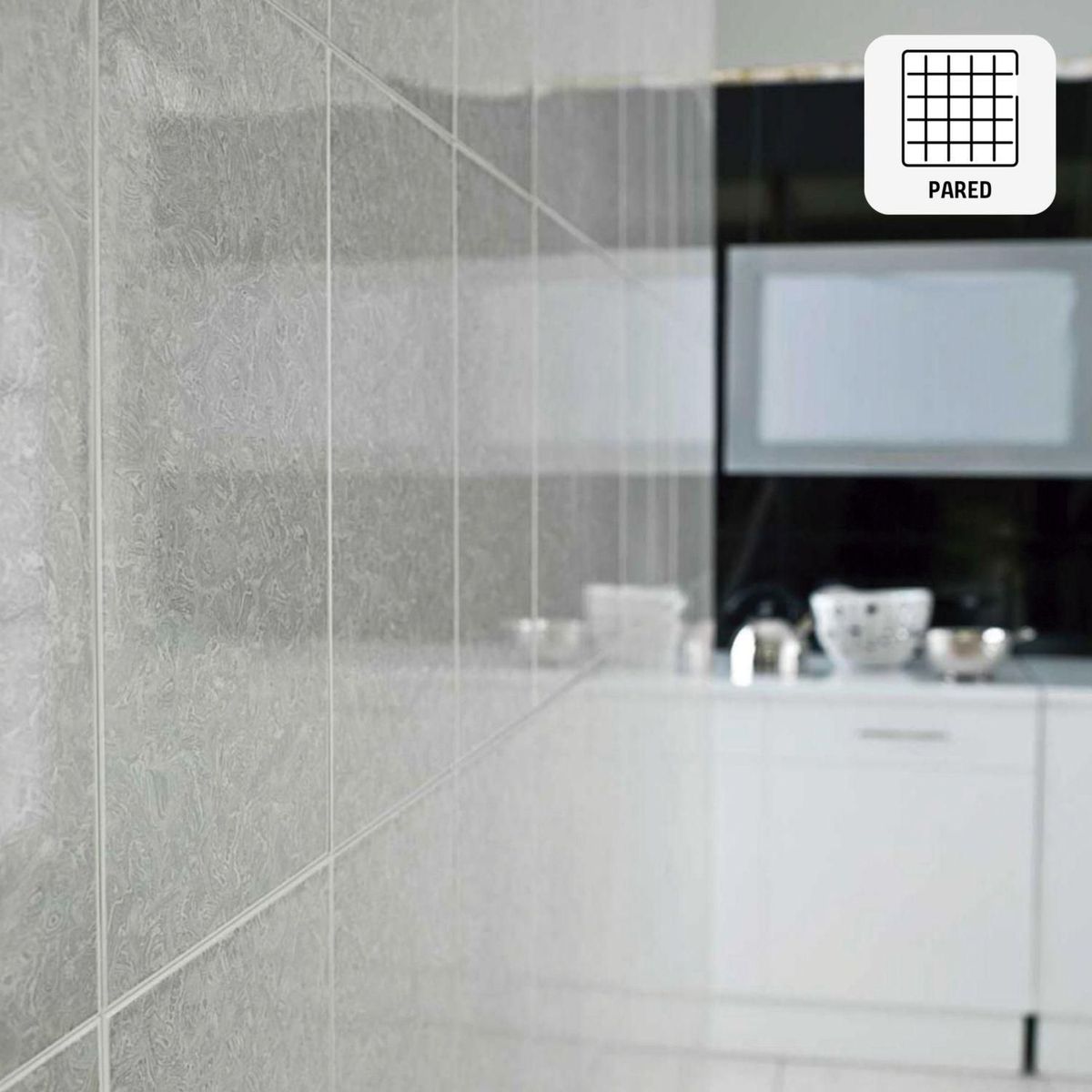 KARSON - Cerámica Gris Marmolado 26x41cm 1.50 m2 Bari