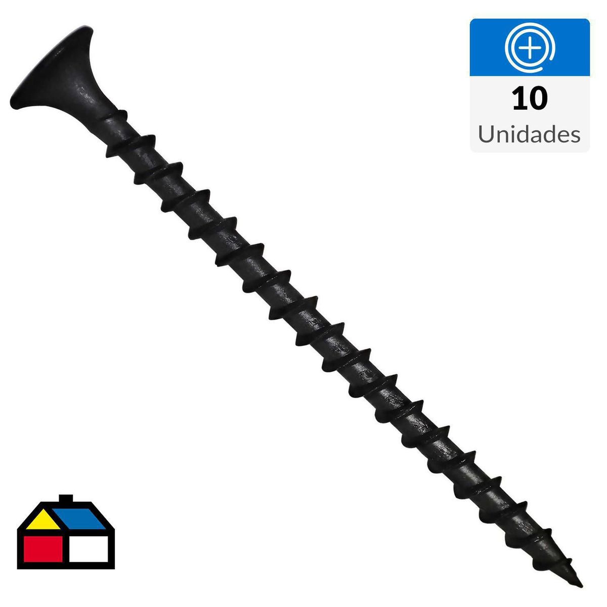 FIXSER - Tornillo Volcanita Punta Fina 6x1 5/8" x 10