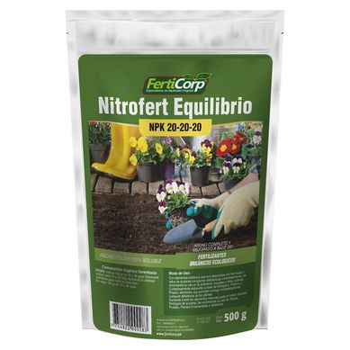Fertilizante Orgnico Nitrofert 20-20-20 500gr