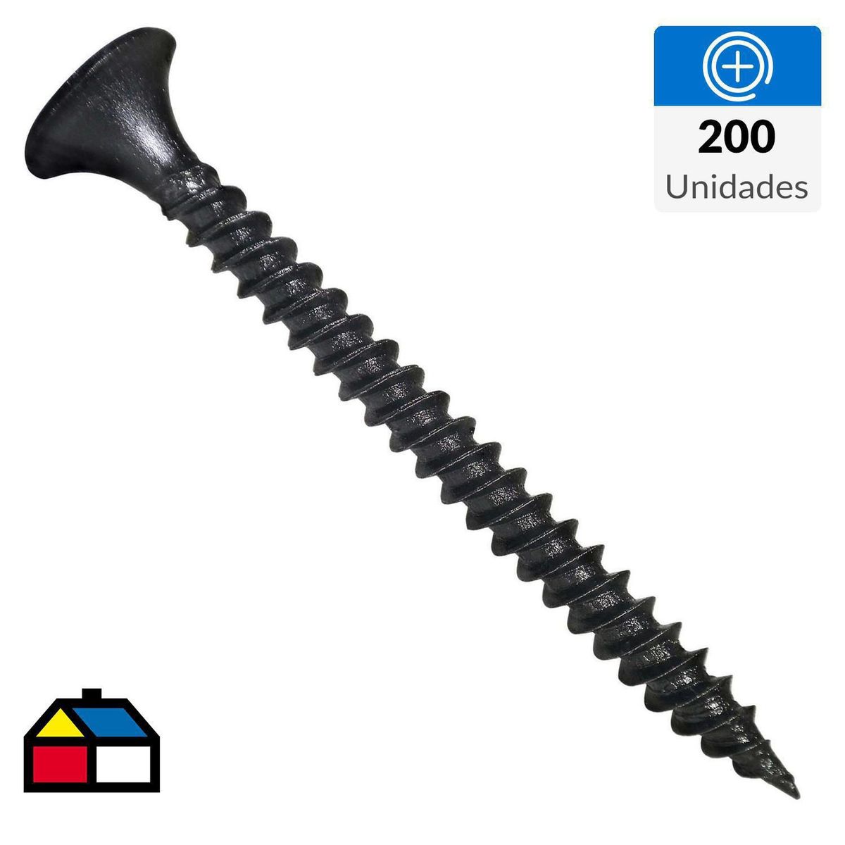 MAMUT - Tornillo Volcanita Punta Fina 6x1 5/8" x 200 unid