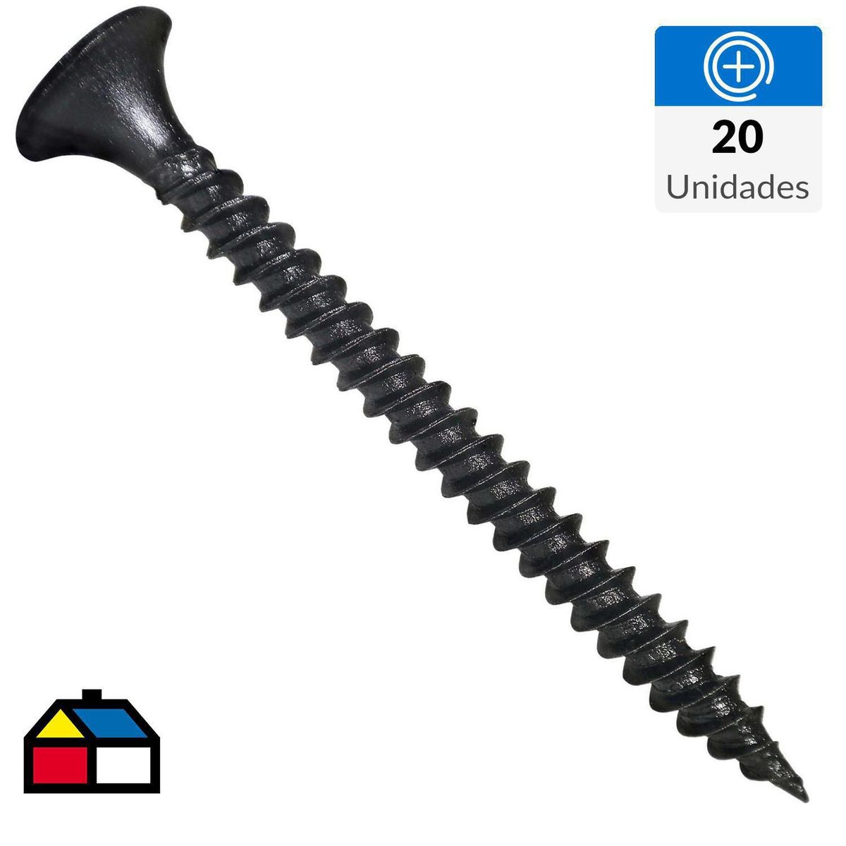 FIXSER - Tornillo Volcanita Punta Fina 6x1 5/8" x 20 unid