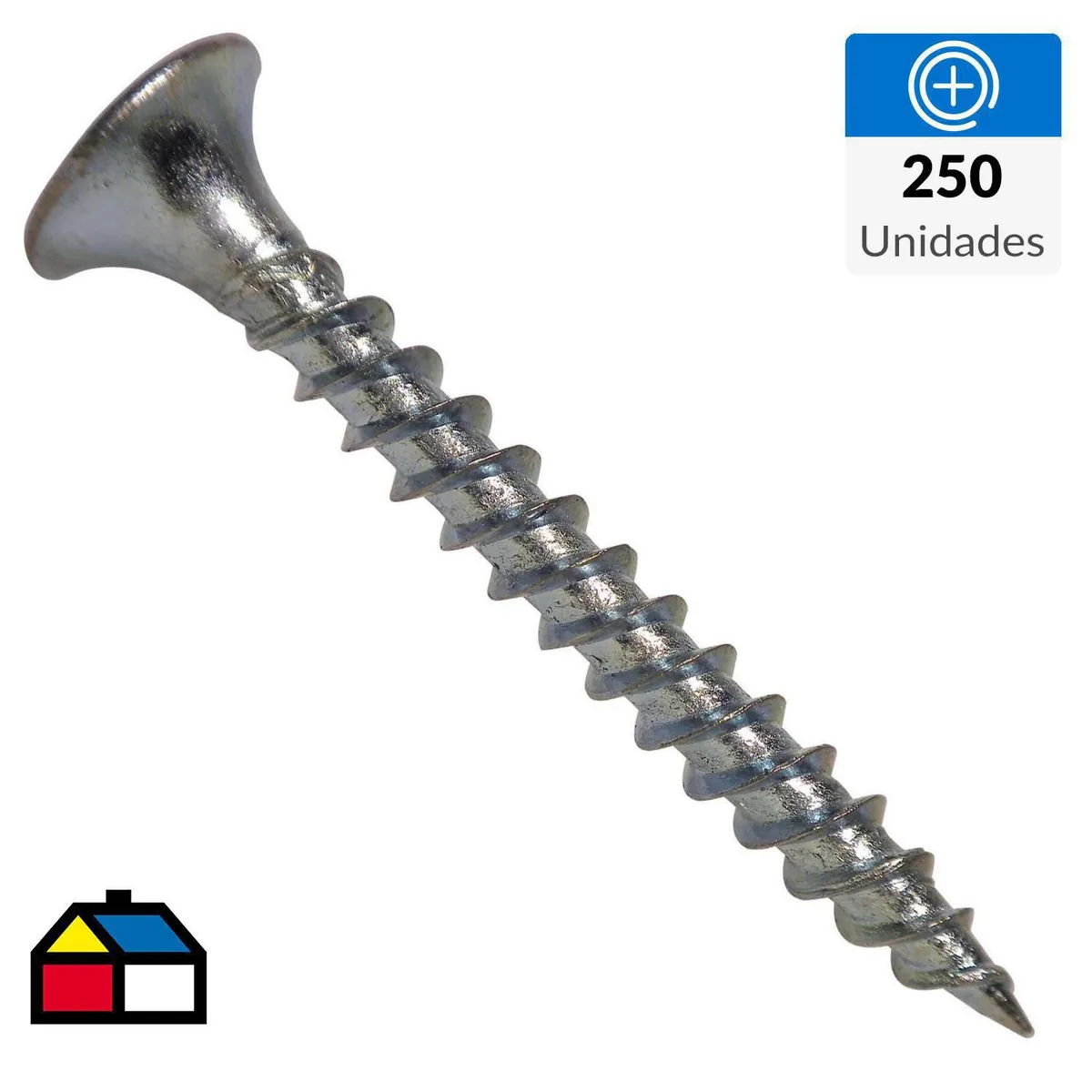 FIXSER - Tornillo Volcanita Punta Fina 6x1" ZBR x 250 unid