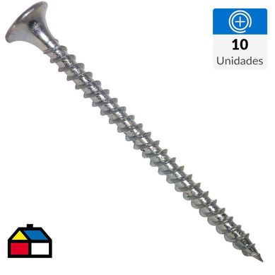 Tornillo Volcanita Punta Fina 6x2