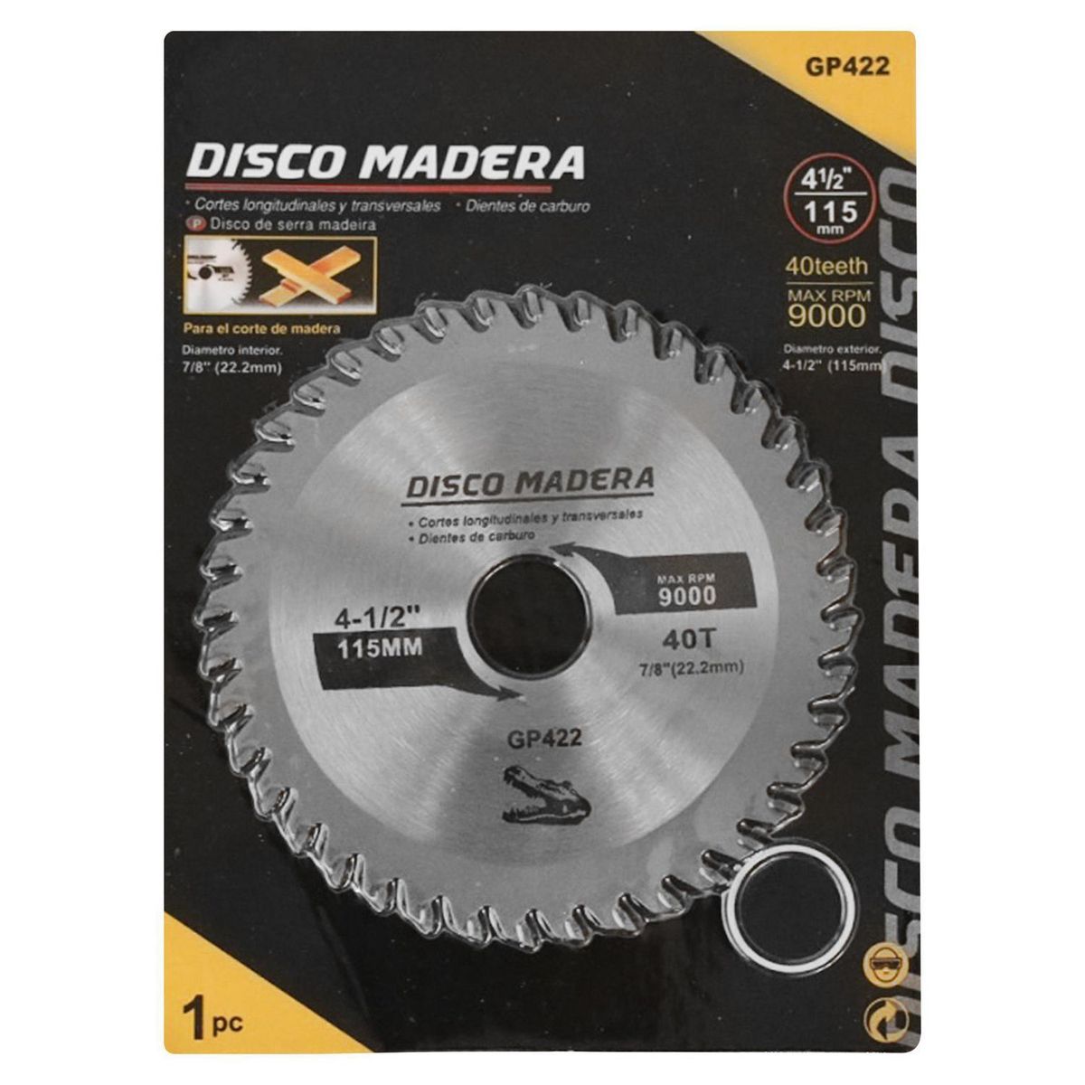 MAJOR - Disco para Madera 4 1/2" Major