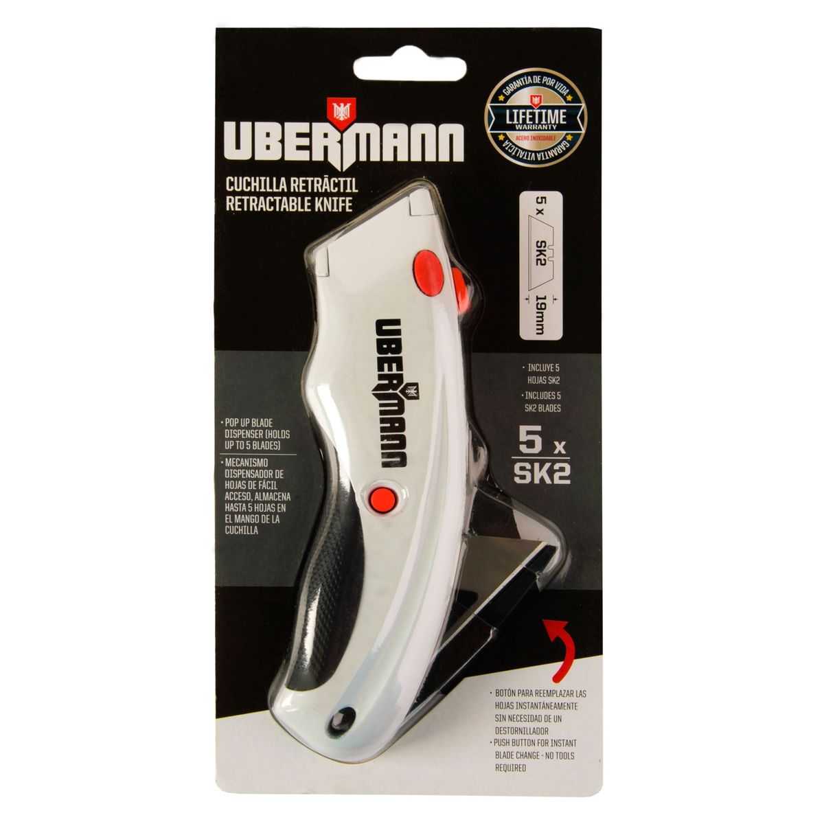 UBERMANN - Cuchilla Ubermann Retráctil