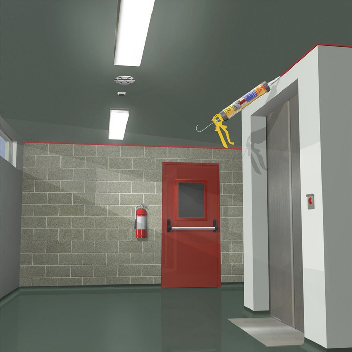 SIKA - Sellante Resistente al Fuego Sikacryl-620 Fire x 300ml