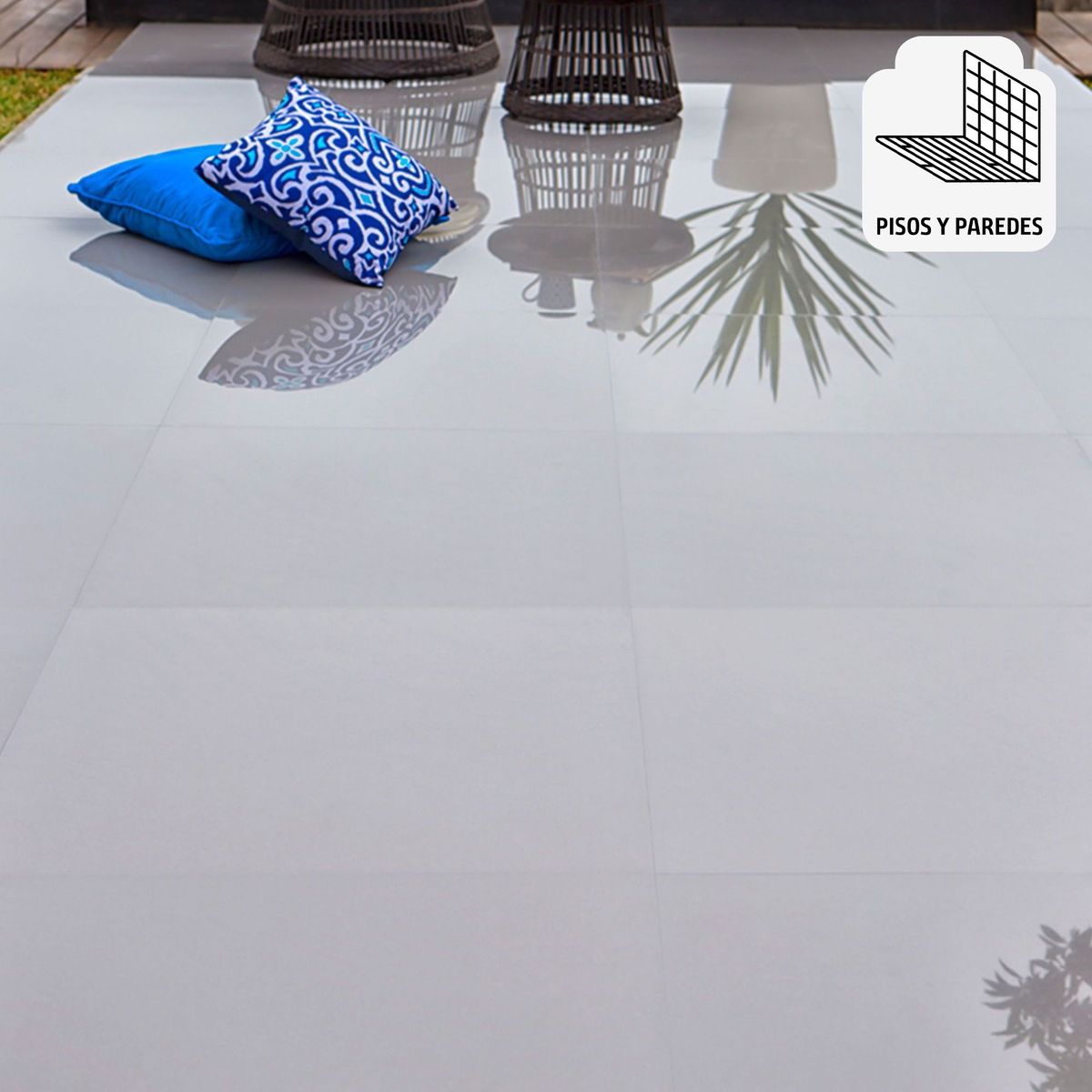 HOLZTEK - Porcelanato Steel Gris Liso 60x60 cm