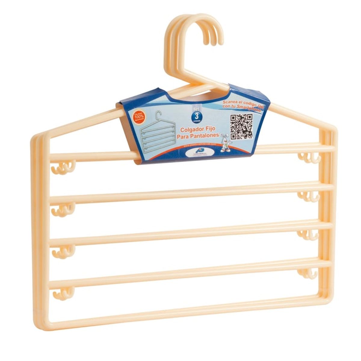  - Colgador pantalones set 3 unid.