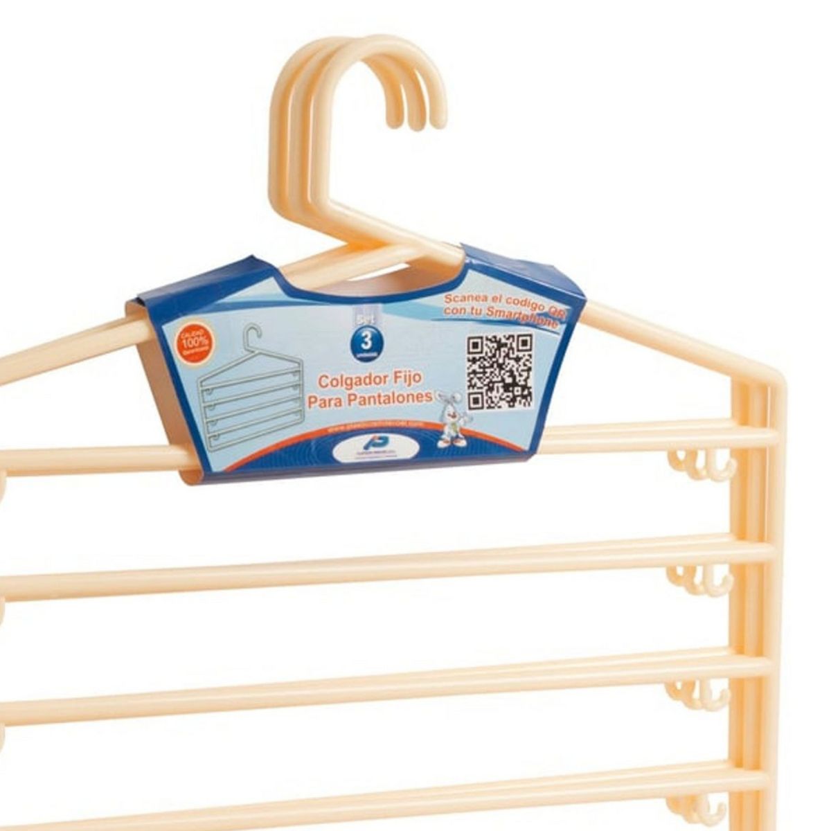  - Colgador pantalones set 3 unid.