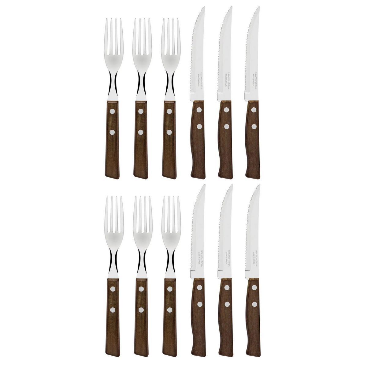 TRAMONTINA - Juego cubiertos 12 pzas