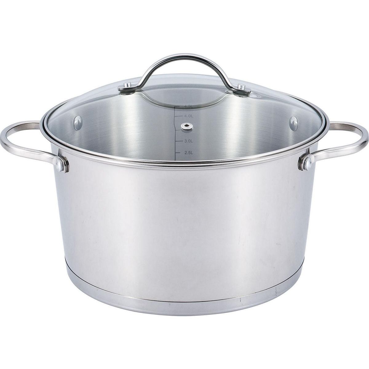 JUST HOME COLLECTION - Olla de Acero Inoxidable 24cm 5.2L Gris