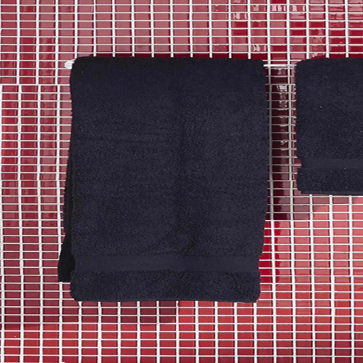 JUST HOME COLLECTION - Toalla de Baño Algodón 650gr 75x140cm Negro