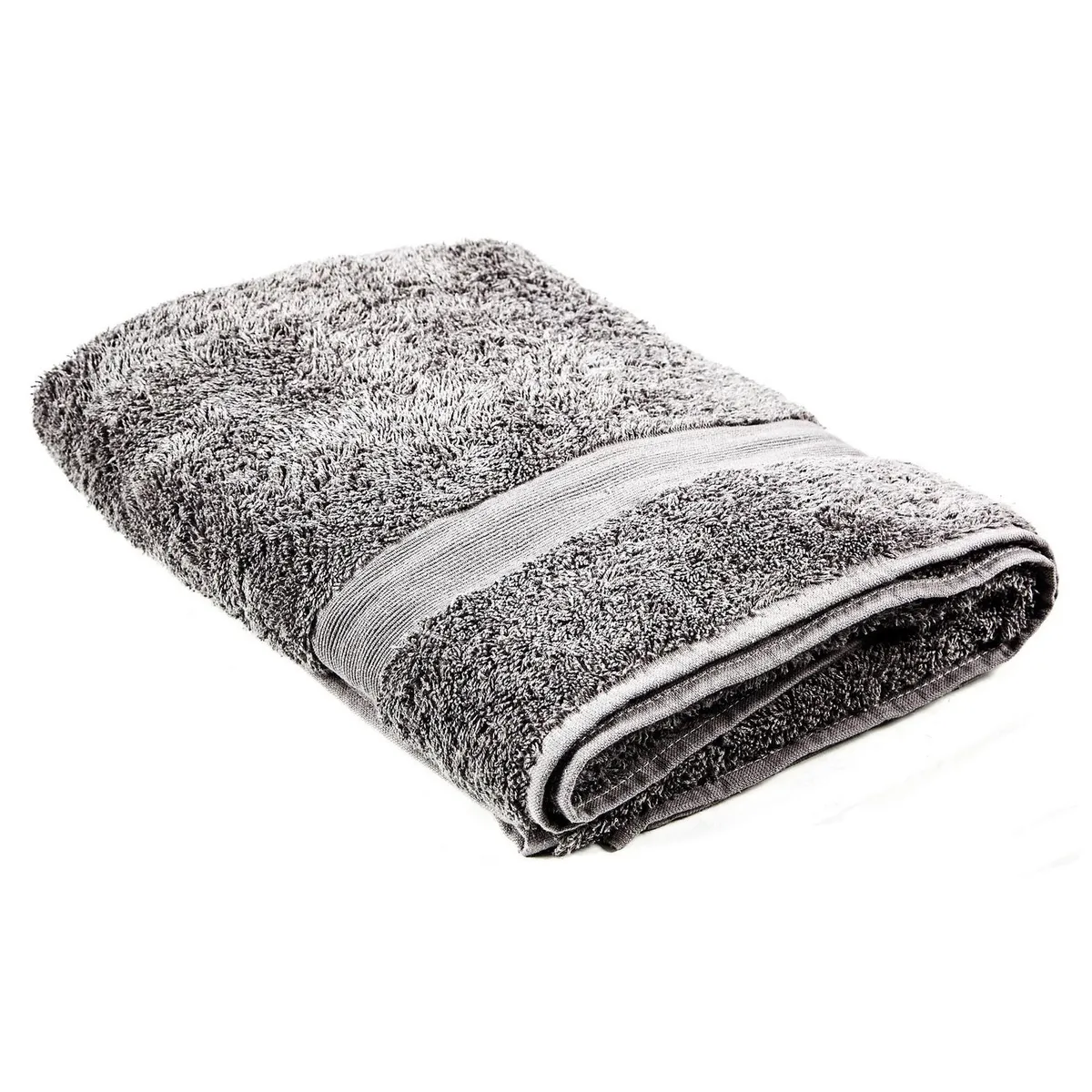 JUST HOME COLLECTION - Toalla de Baño de Algodón Extra 650g 90x180cm Gris