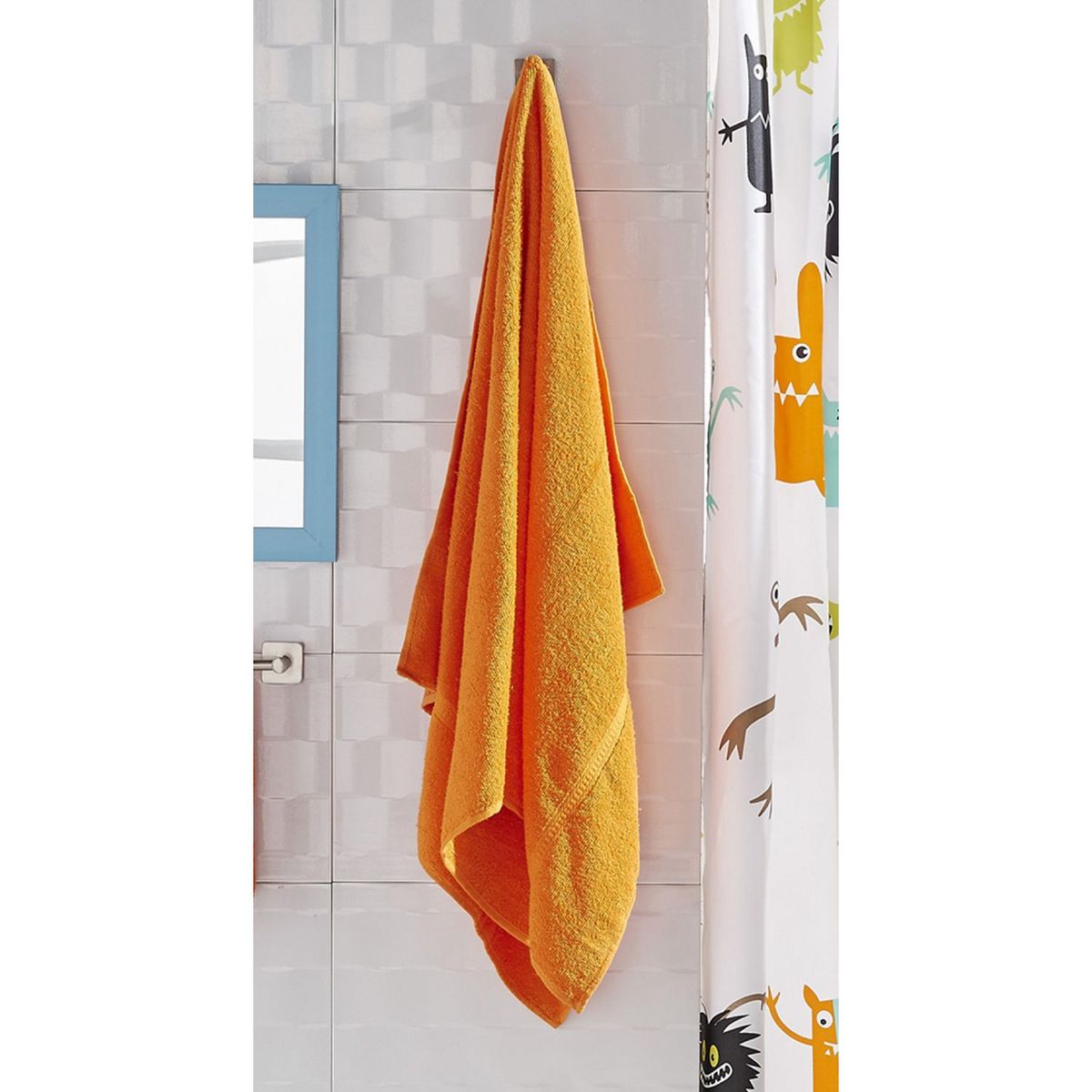 CASA BONITA - Toalla de Baño Algodón 330gr 75x132cm Naranja