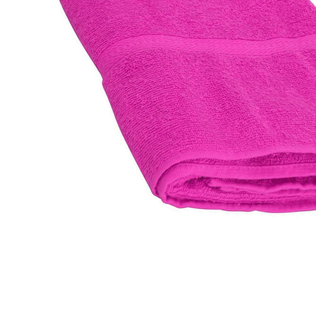 CASA BONITA - Toalla de Baño de Algodón 330gr 75x132cm Fucsia