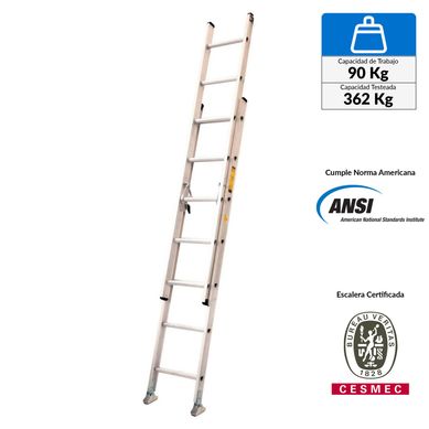 Escalera Telescpica Aluminio 14 Pasos 