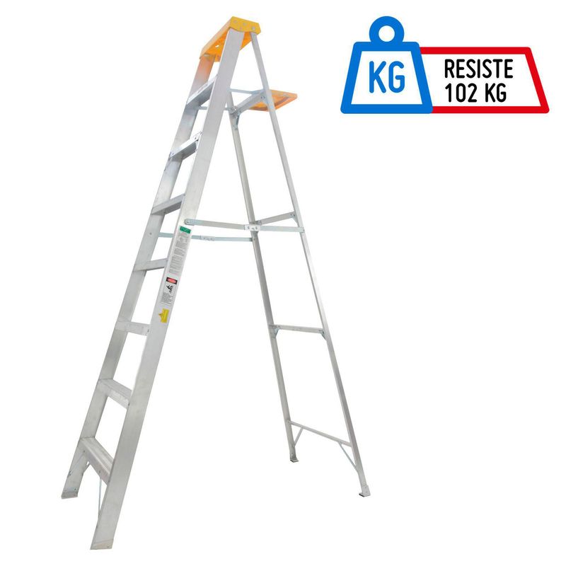 REDLINE - Escalera de tijera de Aluminio 7 pasos