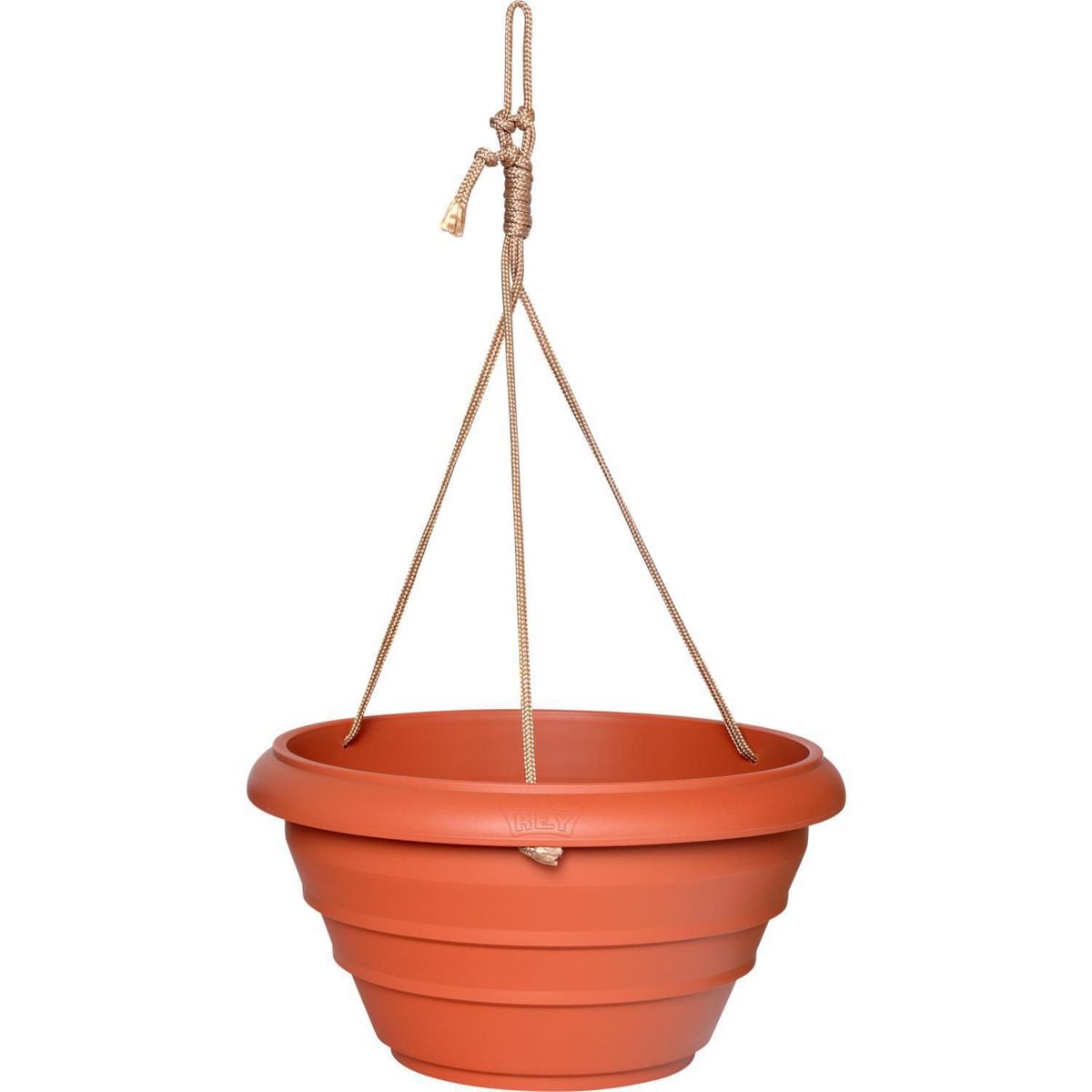 REYPLAST - Maceta Bambu Grande Colgante Naranja 36.8x19.3x