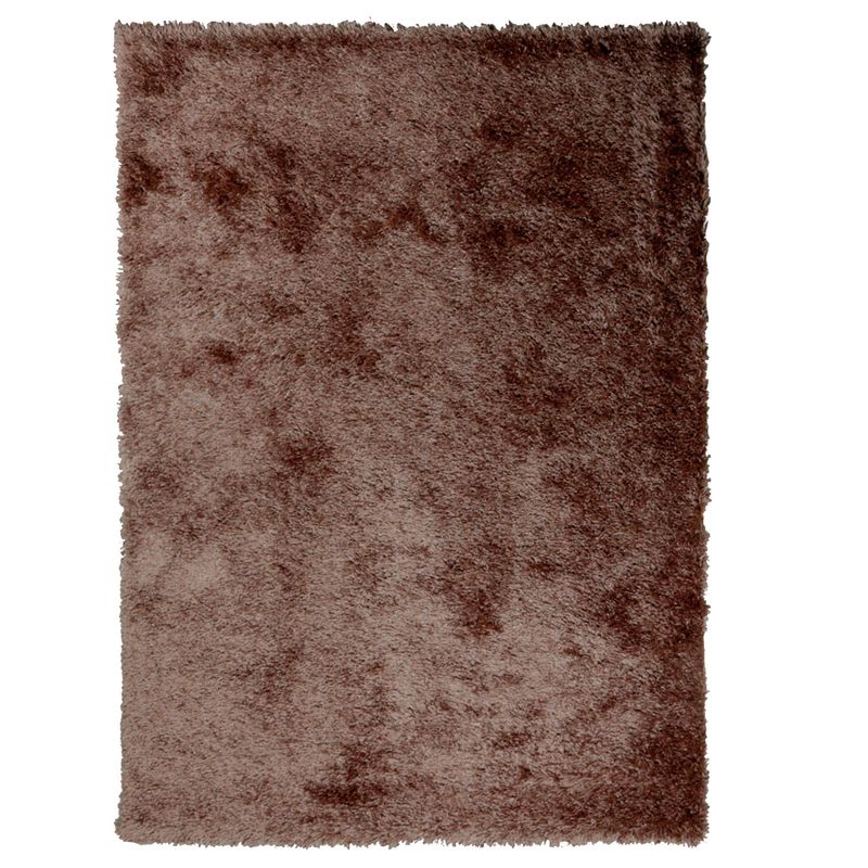 JUST HOME COLLECTION - Alfombra Rectangular Shaggy 60x110cm Dark Beige