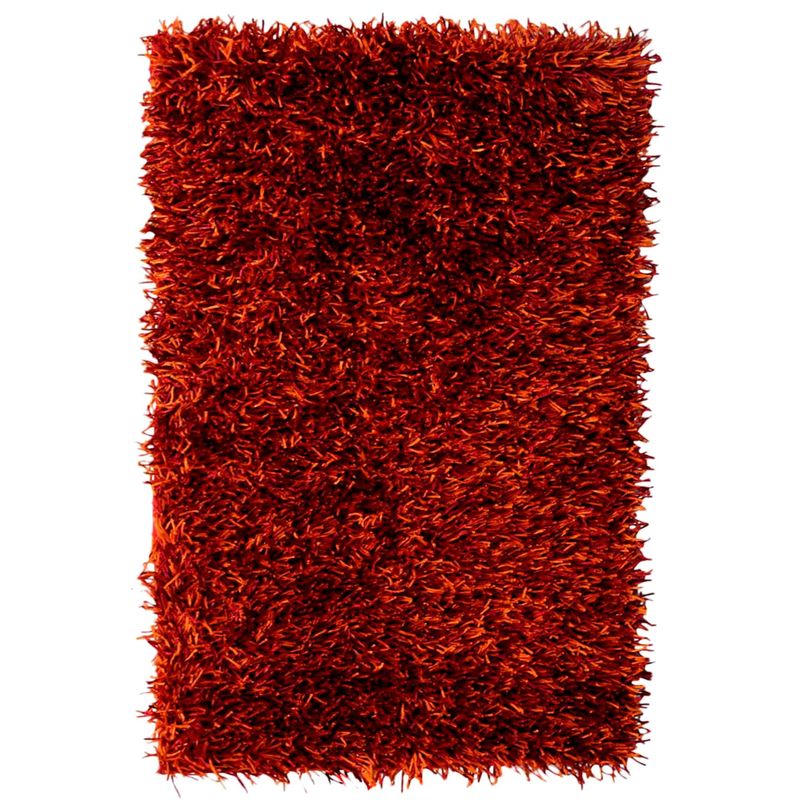 JUST HOME COLLECTION - Alfombra Rectangular Shaggy 60x110cm Mix Naranja