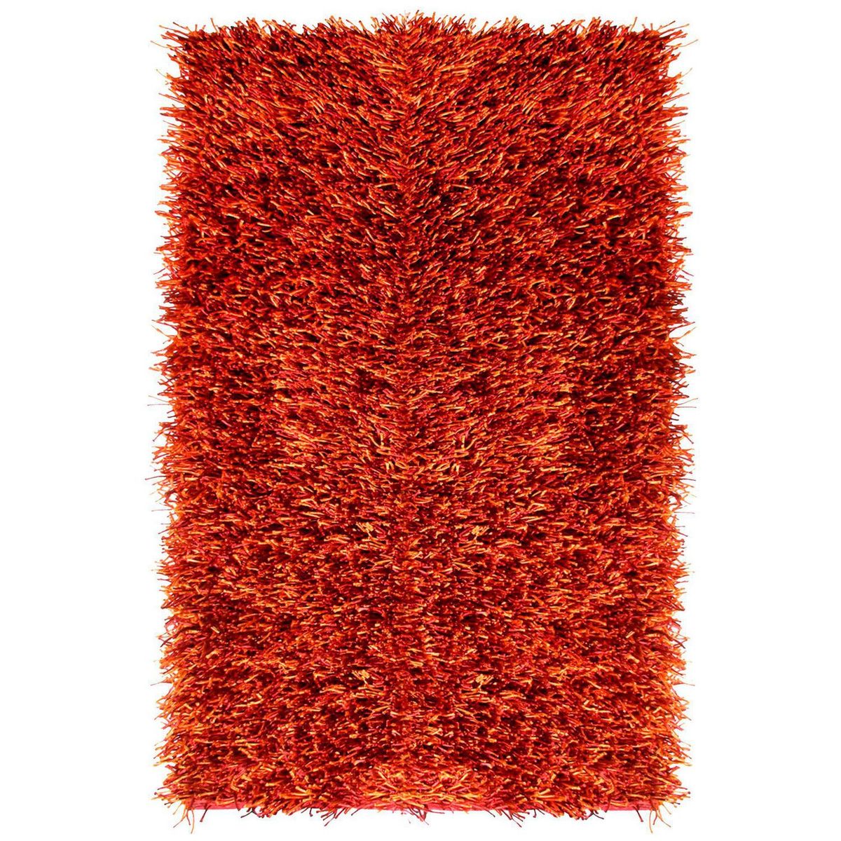 JUST HOME COLLECTION - Alfombra Rectangular Naranjo Shaggy Dark