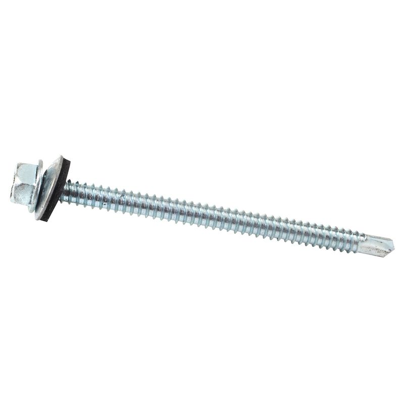 FIXSER - Tornillo Autorroscante Hexagonal con Arandela Neopreno 1/4x3" x 3 unid.