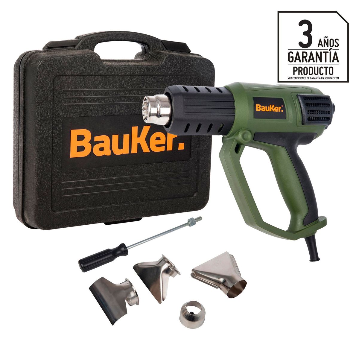 BAUKER - Pistola de Calor Eléctrica Bauker  2000W