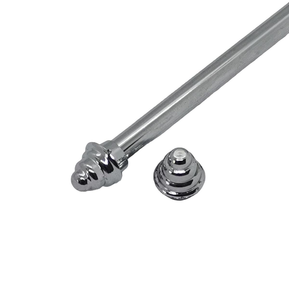 METALHSA - Set cortinero cromado 12mm 2.00m