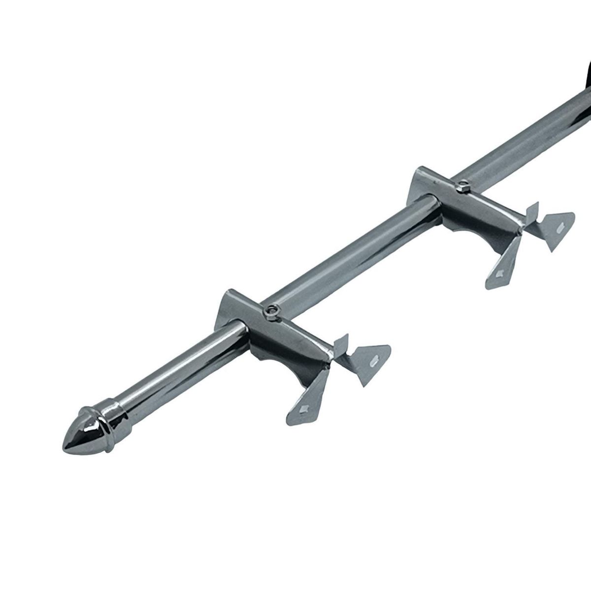 METALHSA - Set cortinero cromado16mm 2.00m