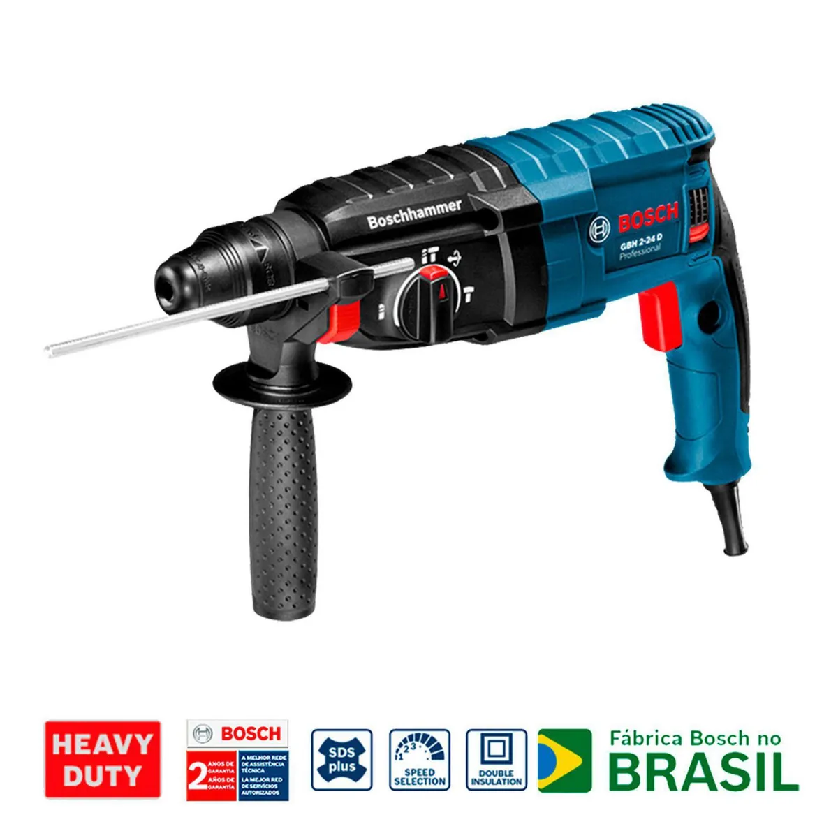 BOSCH - Rotomartillo SDS Plus Alámbrico 800W Bosch