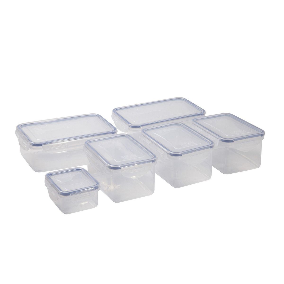 JUST HOME COLLECTION - Set de tapers de plástico traslúcido 12 piezas