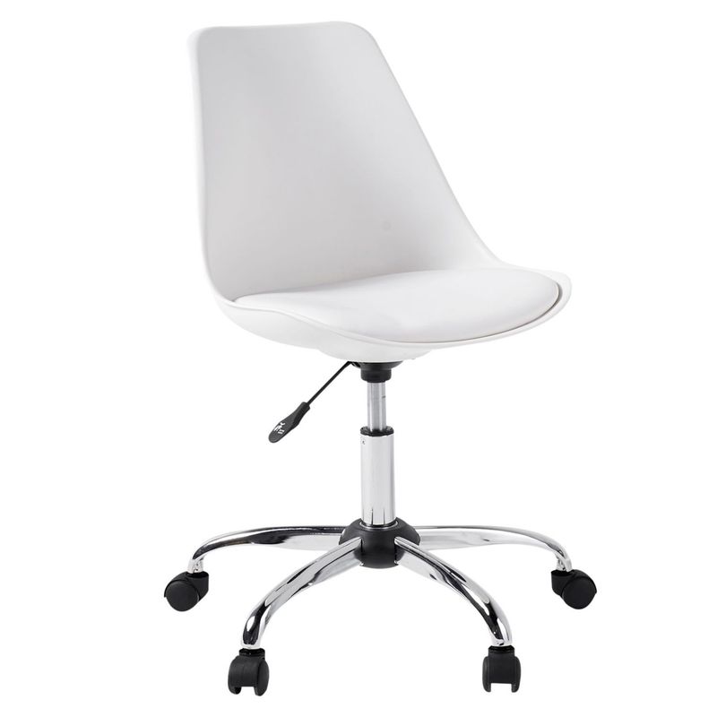 JUST HOME COLLECTION - Silla de Escritorio Roma Blanco