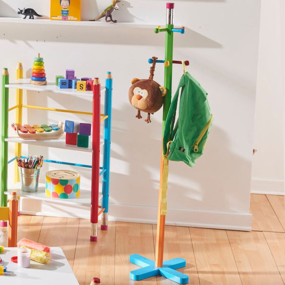 JUST HOME COLLECTION - Perchero de pie 10 perchas