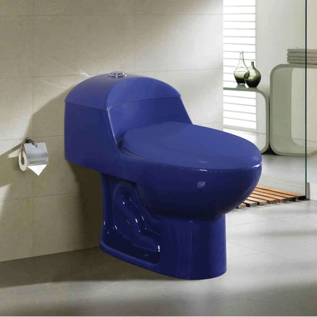 SENSI DACQUA - WC Inodoro One Piece Lara Plus Azul