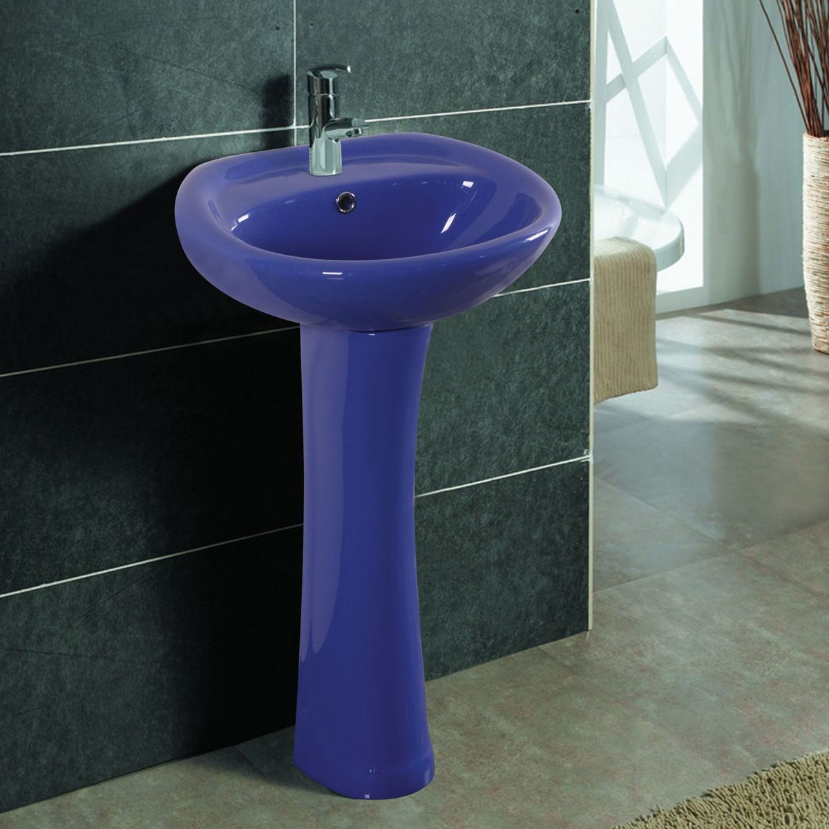 SENSI DACQUA - Pedestal para Lavamanos Lara Azul