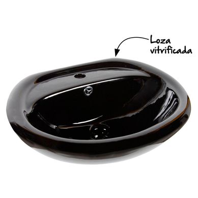 Lavamanos Sobre Pedestal Lara Negro