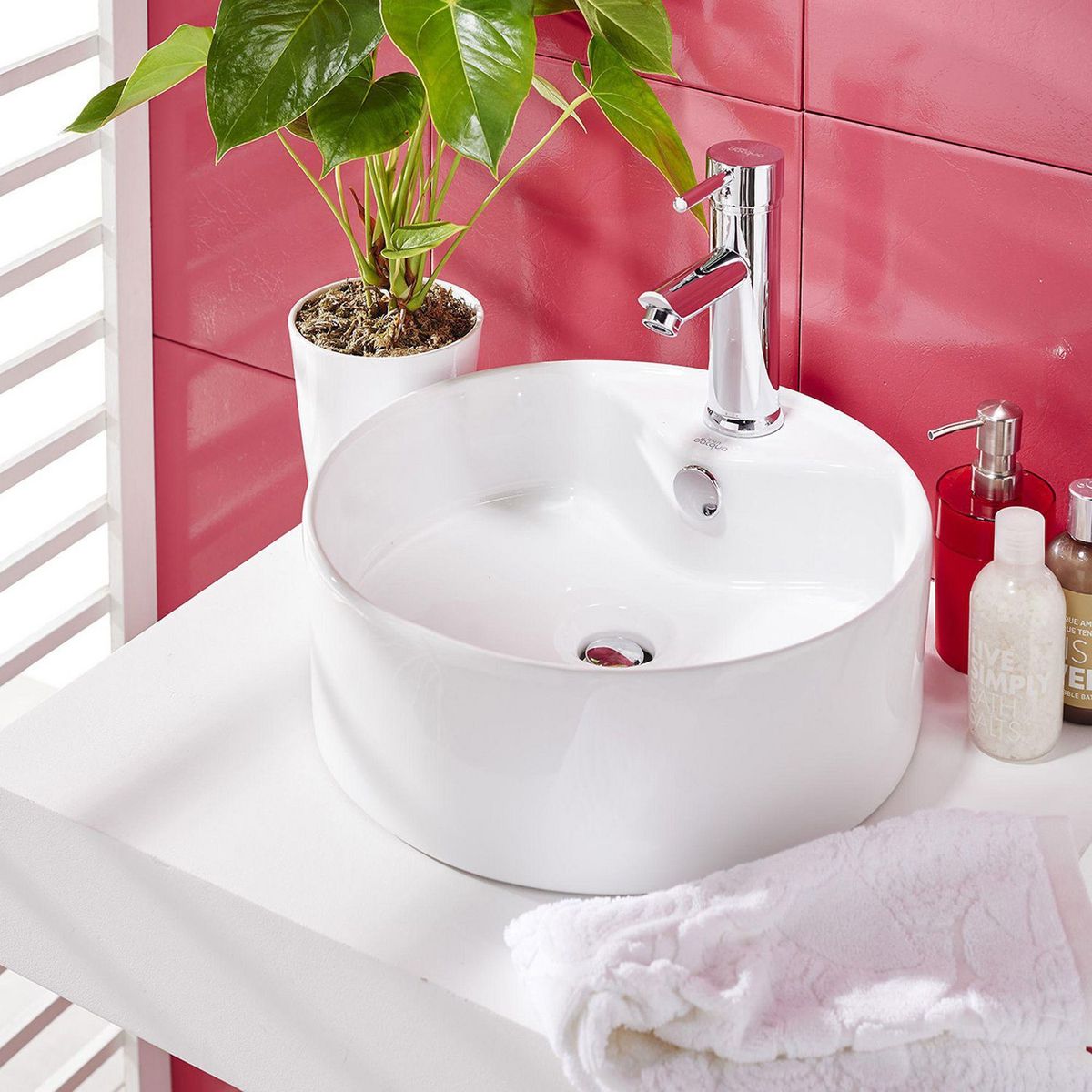 SENSI DACQUA - OvalÃ­n Sobreponer Milano blanco