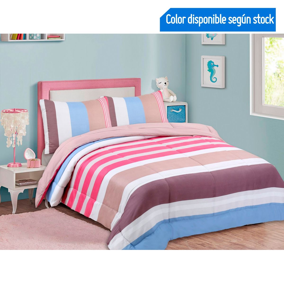 CASA BONITA - Set de Edredón Isa 1.5 Plazas