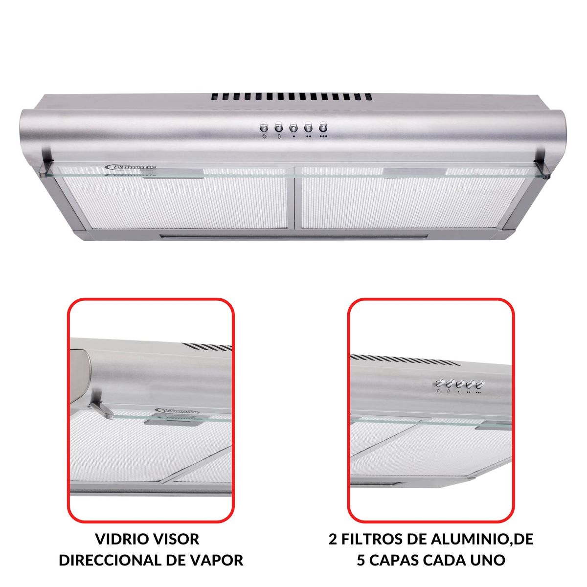 KLIMATIC - Campana Extractora Klimatic 60cm IWH101IXG Acero