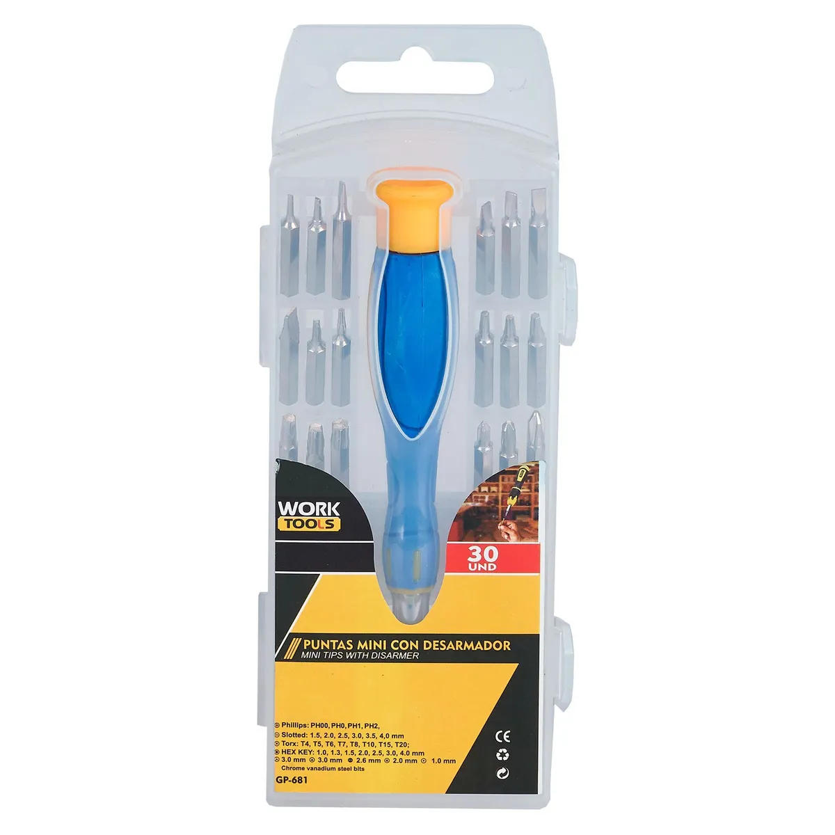 MAJOR - Set Desarmador 30 Puntas Plástico Major