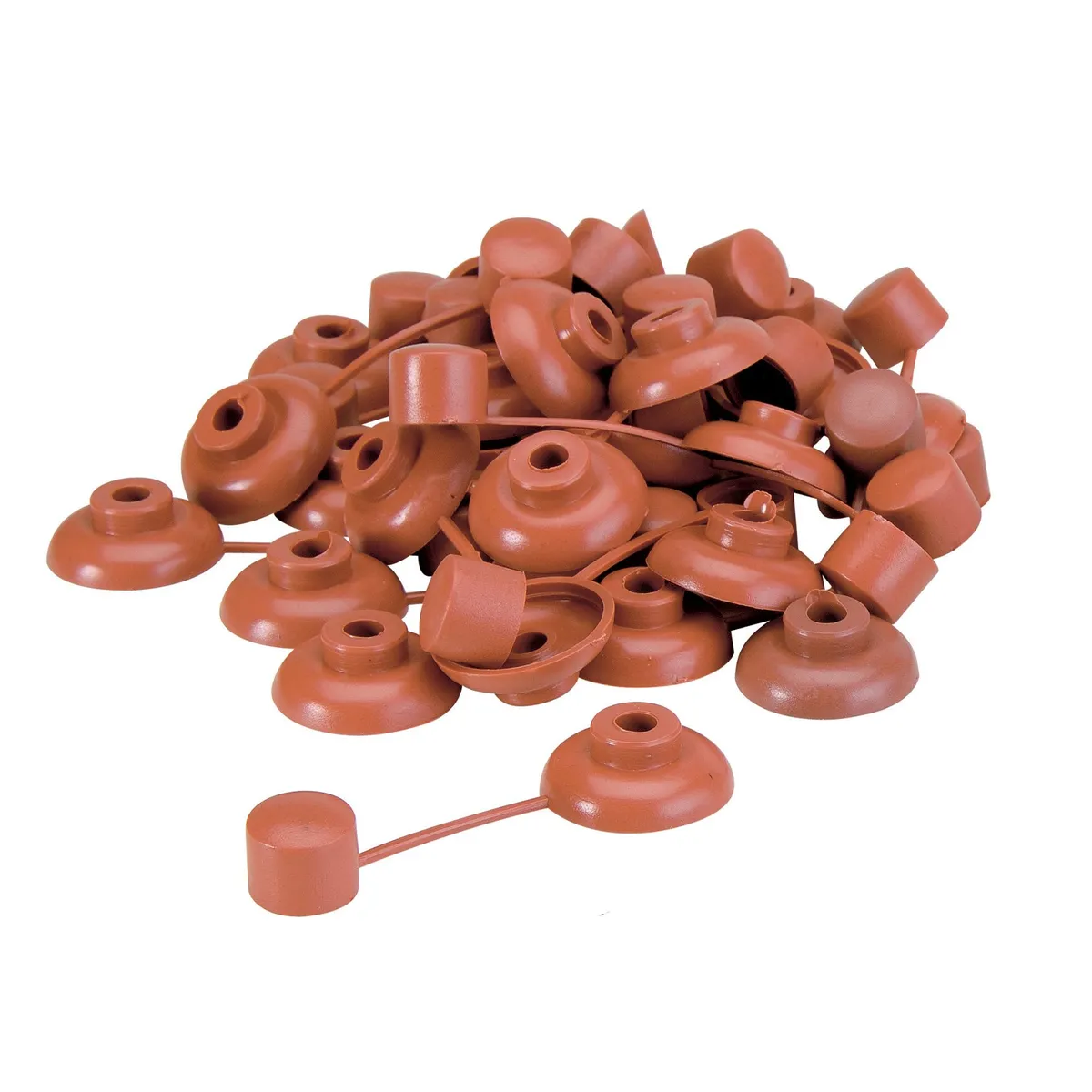 MAMUT - Capuchón PVC Techo Marrón x 50 unid.