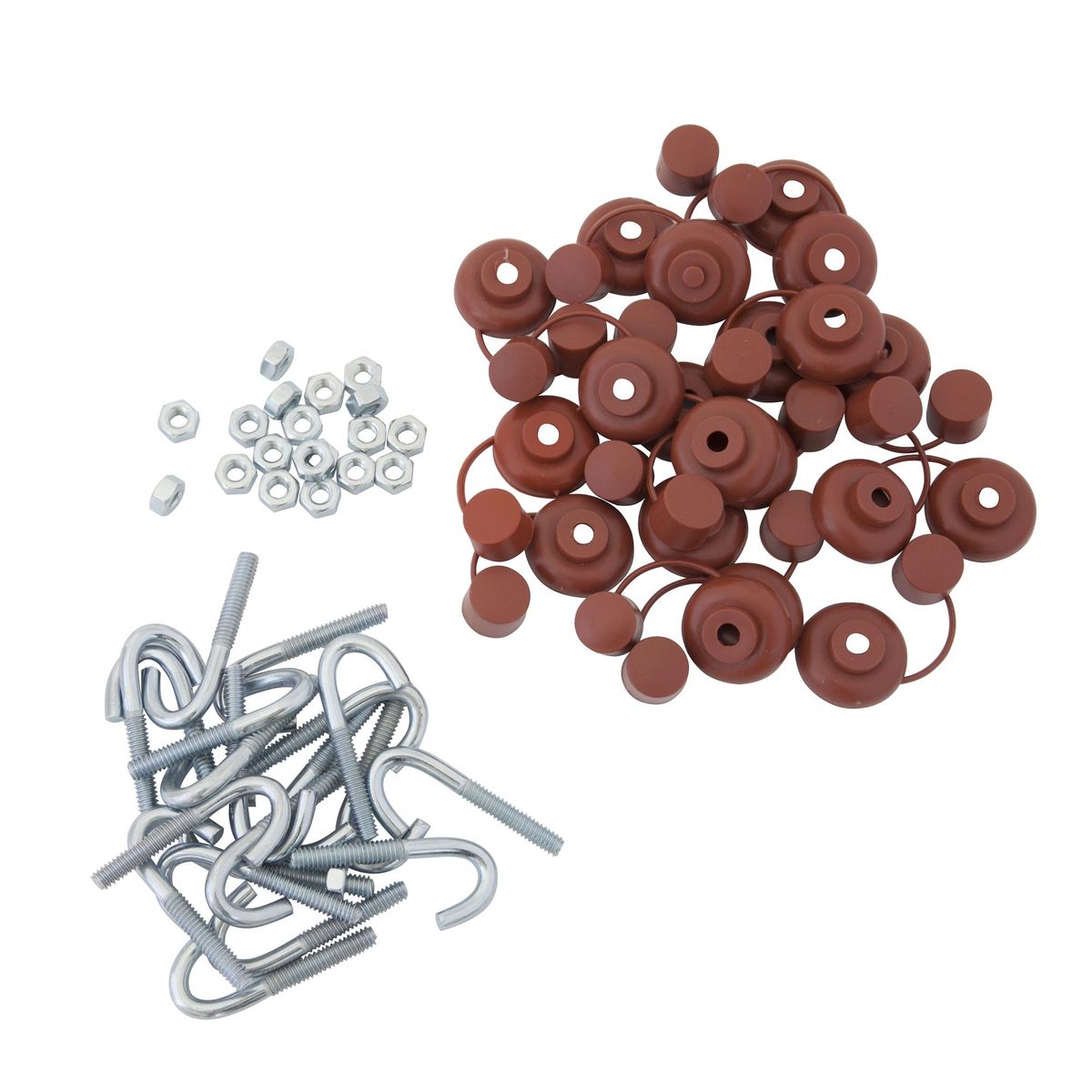 MAMUT - Gancho J 1/4 x 2" con Capuchón x 20 unid.