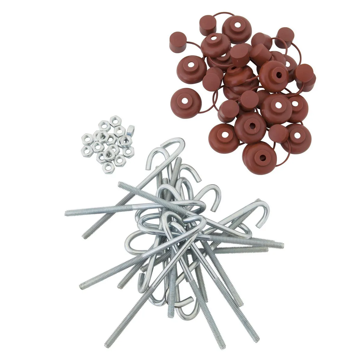 MAMUT - Gancho J 1/4 x 5" con Capuchón x 20 unid.